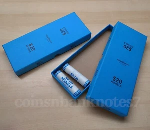 Caja de almacenamiento de rollos de níquel Jefferson & Buffalo - Paquete de 2 cajas - Imagen 1 de 2