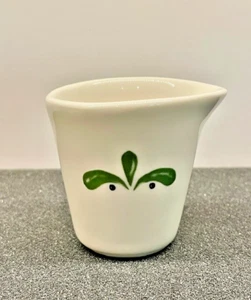 Restaurant Ware Ceramic Cup Creamer, Syrup with Olive-Green Leaves & Black Dots - Picture 1 of 10