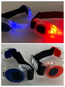 Eddie Bauer LED Armbands Safety Lights Running Walking Jogging Solid Or Flashing - Picture 1 of 11