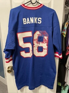 Carl Banks Jersey New York Giants Football Champion Men’s Blue Size Large - Picture 1 of 4