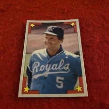 1986 Topps Stickers George Brett #157 FOIL