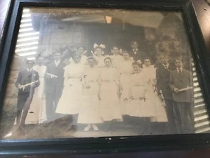 8x10 Antique Graduation Photo,Sunday School C.1900,children.group - Imagen 1 de 3