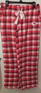New Women's Kansas City Chiefs Breakout Flannel Sleep Pant NFL Size Medium - Picture 1 of 2