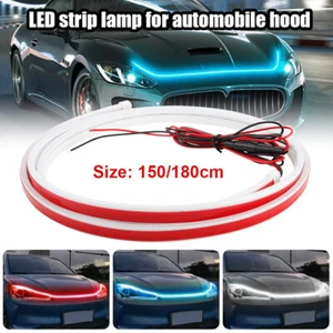 Dynamic Scan Start Up Car LED Under Hood Light Strip Glow Daytime Running Light - Picture 1 of 14