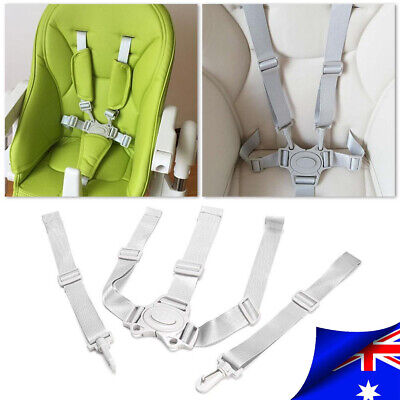 High Chair Security Straps Replacement 5 Point Children Safety Harness Straps AU • 14.89$