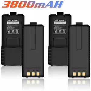 Batterie étendue grande capacité pour batterie Baofeng UV-5R BF-UV5R 7,4v 3800 mAh - Photo 1/16
