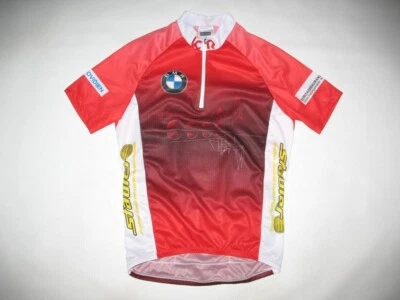 Camiseta deportiva de ciclismo Gonso Stadler BMW bicicleta top camisa hombre rojo blanco talla S Foto 1 de 4