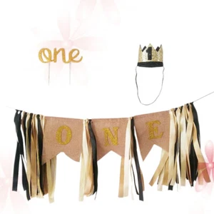 Bunting Banner Party Decoration Flag 1st First Cake Cupcake Topper - Picture 1 of 11