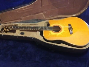 Nice Vintage Esteban " Coral Sun " Model Acoustic Electric Guitar With Case - Picture 1 of 8