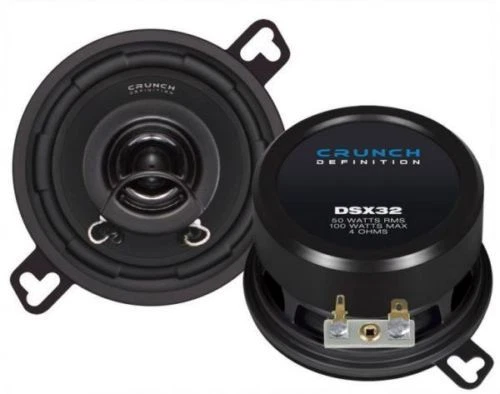Crunch DSX32 3.5" 8cm 2 Way Coaxial Car Speakers Custom Fit 1 Pair - Image 1 of 4