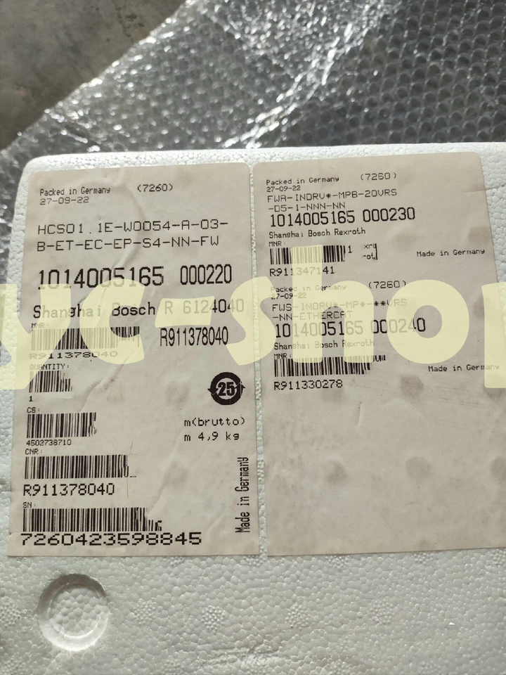 Rexroth HCS01.1E-W0054-A-03-B-ET-EC-EP-S4-NN-FW servo drive Fast Delivery - Image 1 of 1