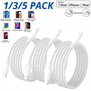 USB-C Type C Fast Charge PD Data Line Charging Cable For iPhone 13 12 11 Pro Max - Picture 1 of 17