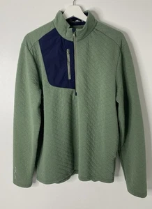 RLX Ralph Lauren 1/4 Zip Pullover Golfshirt Large Grün Stretch - Bild 1 von 9