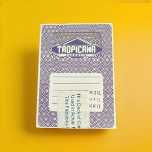 TROPICANA CASINO HOTEL VINTAGE PLAYING CARDS LAS VEGAS PURPLE - Picture 1 of 4