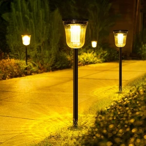 Confezione 4 Luci Solari Luminose Percorso Esterno, IP65 Luci Solari Impermeabili per Fuori... - Foto 1 di 7