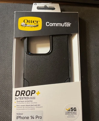 OtterBox - Carcasa rígida Commuter Series para Apple iPhone 14 Pro - Negra Foto 1 de 2