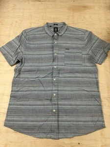 Volcom Collectable Striped Short Sleeve Slim Fit Shirt - Men’s XL - Picture 1 of 5