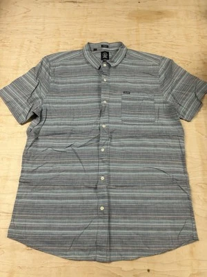 Volcom Collectable Striped Short Sleeve Slim Fit Shirt - Men’s XL - Image 1 of 4