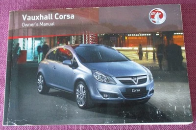 VAUXHALL CORSA (2006 - 2010) HANDBOOK - OWNERS MANUAL INCLUDES VXR. - Image 1 of 4