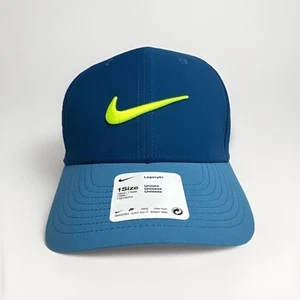 Nike Legacy91 Dri Fit Adjustable Hat - Blue & Volt CW6327-476 *NEW* - Picture 1 of 10