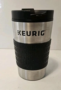 Keurig 12 Unzen Reisebecher passt K-Cup Pod Kaffeemaschine Edelstahl mit Gummigriff - Bild 1 von 7