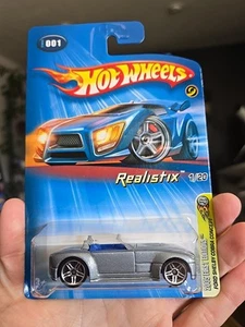 RARE Hot Wheels 2005 First Editions Realistix Ford Shelby Cobra Concept Silver - Picture 1 of 7