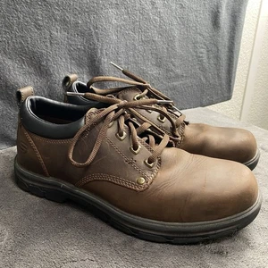 Herren Skechers Relaxed Fit Leder Oxford Schuhe US11 Braun Komfort Allwetter - Bild 1 von 9