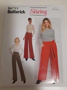 Butterick B6715 Pants PATTERN New Free Postage Open Side Envelope Due To Process - Picture 1 of 7