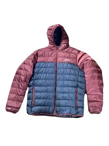 Eddie Bauer EB650 Cirruslite Kapuzenjacke Mantel Herren L Daunenfüllung grau/rotbraun - Bild 1 von 9