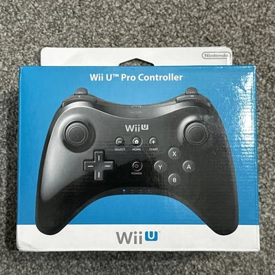 Nintendo Official Black Wii U Pro Controller Brand New Unopened EUR - Image 1 of 4