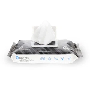BodyMed Adult Disposable Incontinence Wipes, 48 Wipes/Pack - Pre-Moistened & - Picture 1 of 7