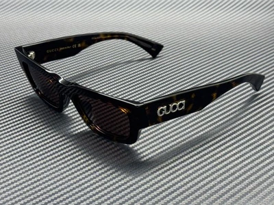 GUCCI GG1838S 002 Havana Brown Men's 52 mm Medium Sunglasses - Image 1 of 4