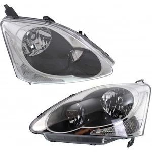 For 2004 2005 Honda Civic Headlight Assembly Pair Driver and Passenger Side - Picture 1 of 7