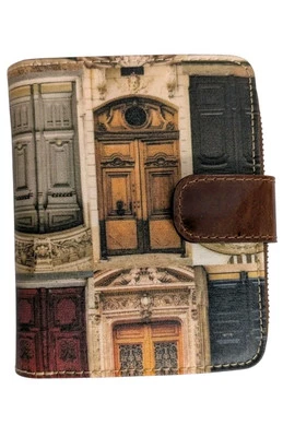 Cartera Patricia Nash Gialla Lino Lona Doble Plegable con RFID-Puertas a Italia-NUEVA CON ETIQUETAS Foto 1 de 4