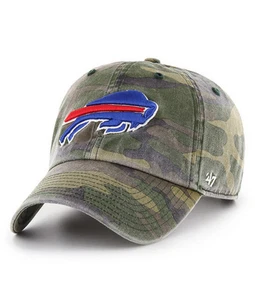 Buffalo Bills '47 Brand Camo Clean Up Adjustable Dad Hat - Picture 1 of 2