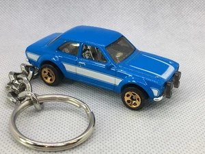 1970  '70  FORD  ESCORT  RS1600   (blue)  CUSTOM MADE  DIE-CAST KEY CHAIN - Picture 1 of 6