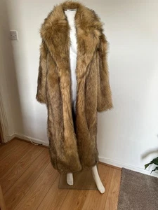 Zara EXTRA-LONG FAUX FUR COAT 💕 - Picture 1 of 8