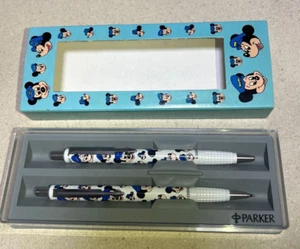 Disney Parker Mickey Maus Kugelschreiber & Druckbleistift mit Box Vintage neuwertig - Bild 1 von 4