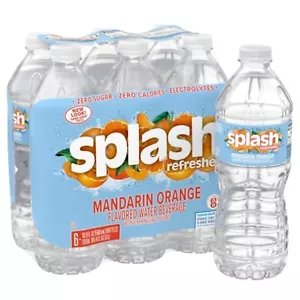 Splash Blast, bebida de agua con sabor, sabor a naranja mandarina, paquete de 6 16,9 fl oz - Imagen 1 de 4