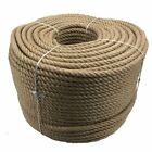 Natural Jute Rope Twisted Decking Cord Garden Boating Sash Twine 24mm x 50 mts