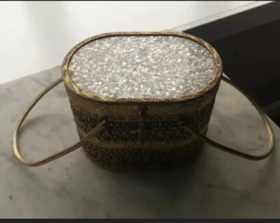 Vintage Brass Box Purse Pocketbook - Image 1 of 4