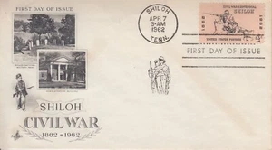 1962 #1179 CIVIL WAR BATTLE OF SHILOH FDC W/ ART CRAFT CACHET UA! GEM! - Picture 1 of 1