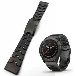 22/26 mm Titan Uhrenarmband Armband für Garmin Fenix 7 7X 6 6X 5 5X Pro Plus GPS - Bild 1 von 13