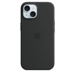Véritable / Officiel Apple IPHONE 15 Silicone Étui/Housse - Noir - Neuf - Photo 1 sur 10