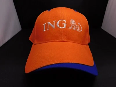 ING - BONÉ DE BEISEBOL/GOLFE - NOVO - LARANJA - RETRÔ - ALÇA TRASEIRA - AJUSTÁVEL - Imagem 1 de 3