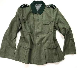 WWII GERMAN HEER WAFFEN M1936 M36 WOOL COMBAT FIELD GREY TUNIC - Picture 1 of 9