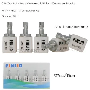 Bloque dislicado de litio cerámica vidrio dental C14 HT BL1 Cerec Emax CAD CAM - Imagen 1 de 11