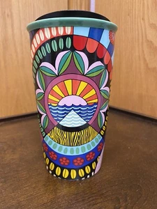 Bicchiere Starbucks ~ Nuovo con etichette ~ Jessie and Katey 2018 ceramica 12 fl oz ~ senza scatola - Foto 1 di 5