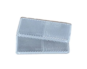 2 x Aspöck Rückstrahler weiß zum kleben 90 x 40 mm Prüfzeichen - Reflektor - Bild 1 von 3