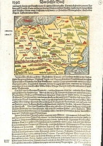 Antique map, POLAND, Von Sarmacia / Konigreich Polandt, Munster, 1628 - Picture 1 of 2